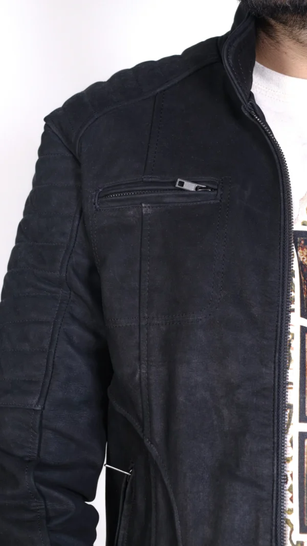 chamarra de cuero para hombre milan