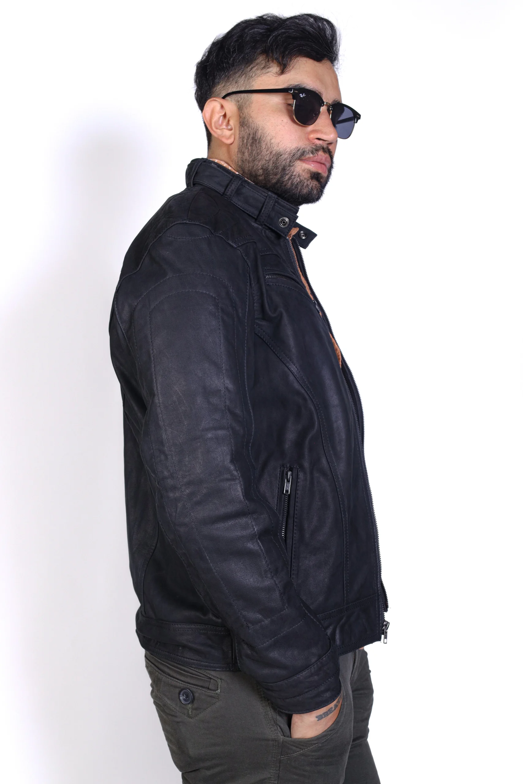 chamarra de piel para hombre galliano chamarra de piel para hombre galliano