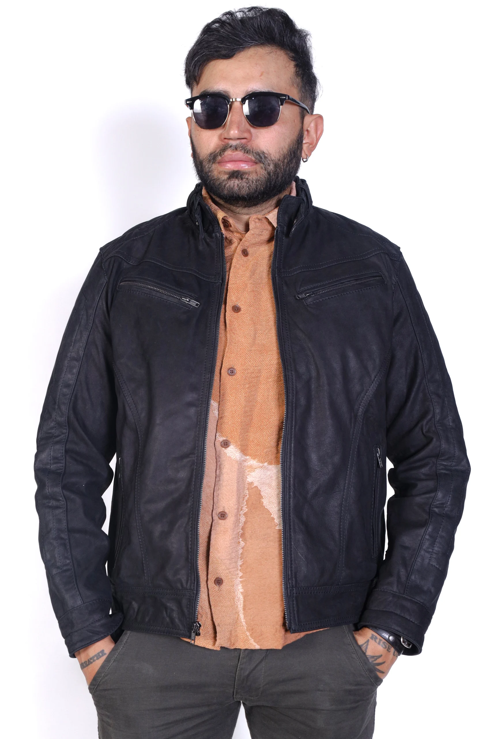 chamarra de piel para hombre galliano chamarra de piel para hombre galliano