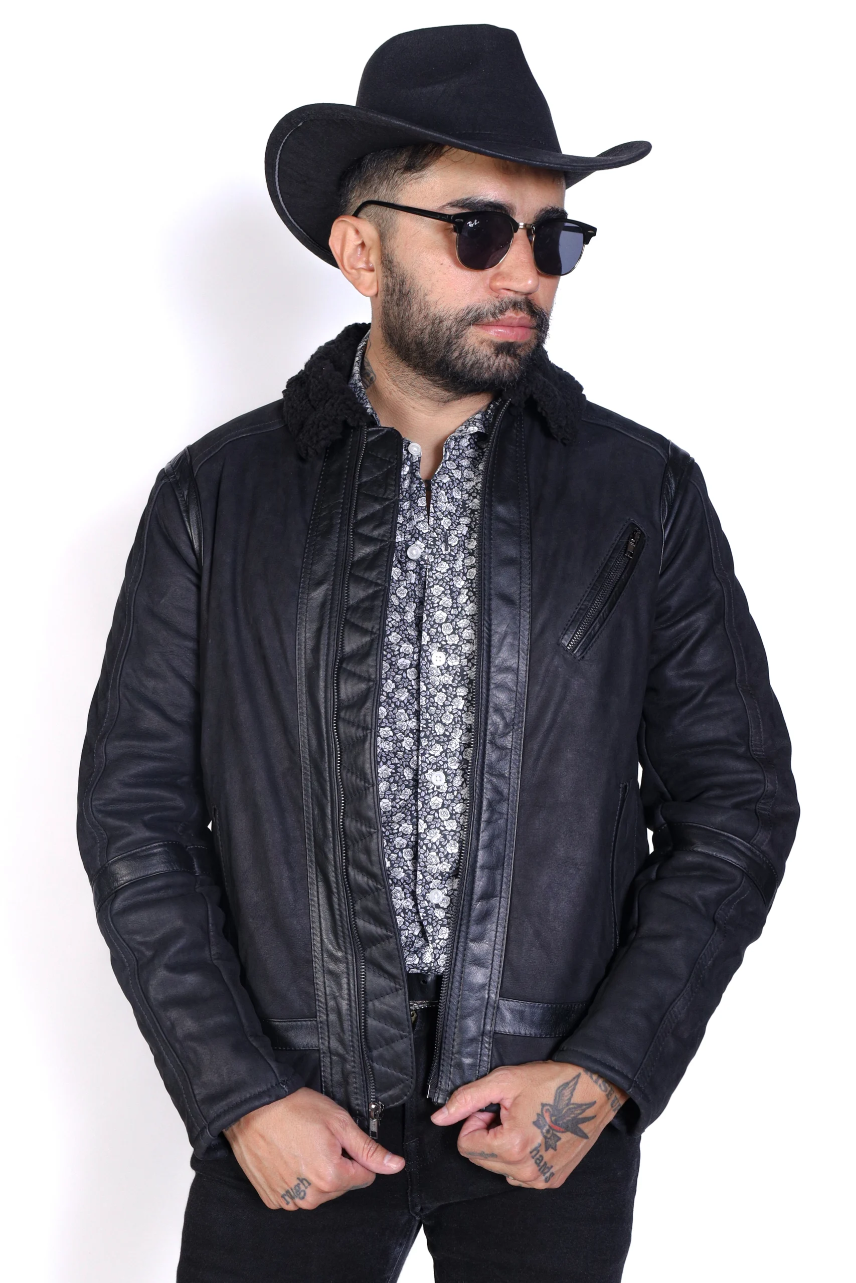 chamarra aborregada de piel vladimir para hombre chamarra aborregada de piel vladimir para hombre