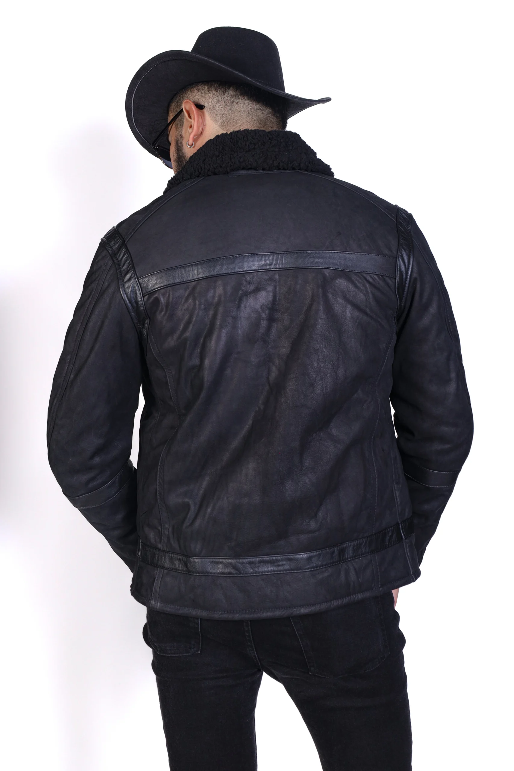 chamarra aborregada de piel vladimir para hombre chamarra aborregada de piel vladimir para hombre