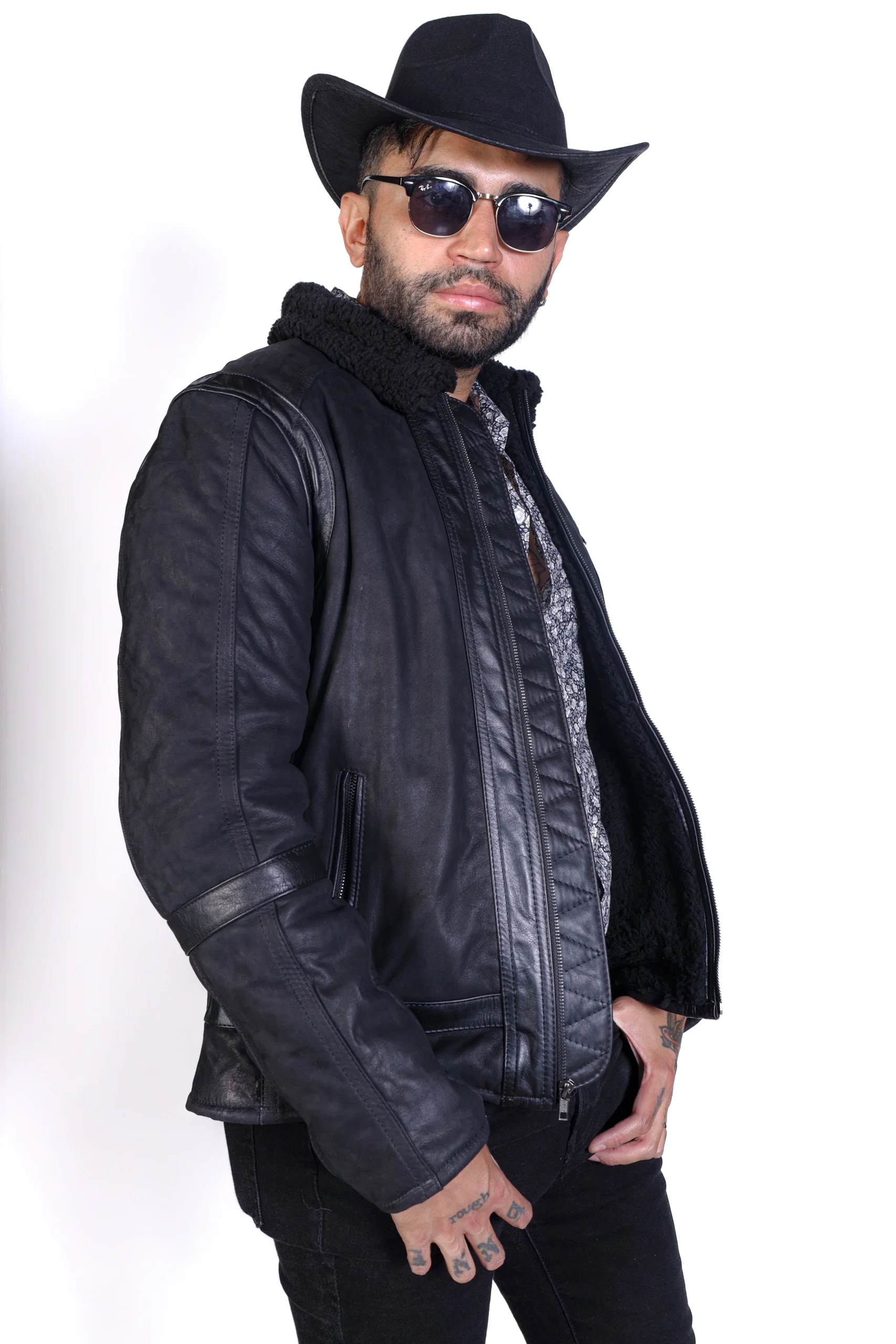 chamarra aborregada de piel vladimir para hombre chamarra aborregada de piel vladimir para hombre